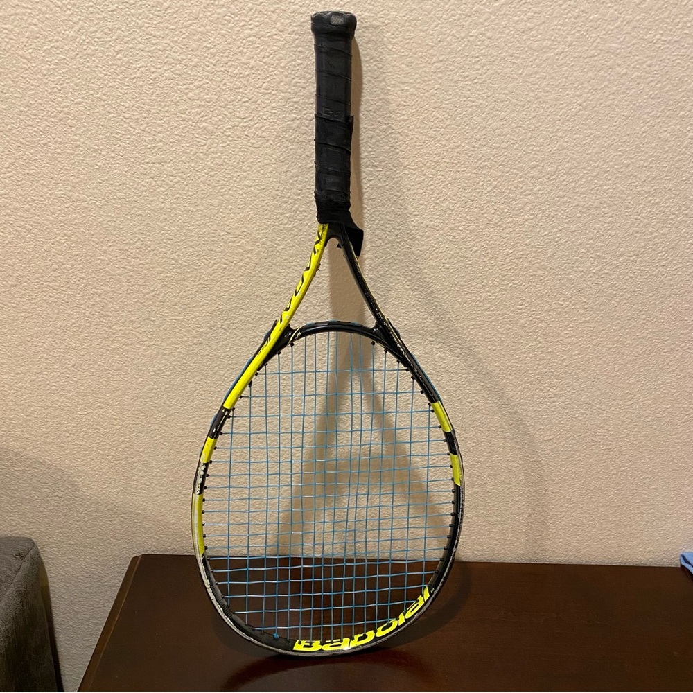 Babolat Nadal Jr 25 Tennis Racquet Black & Yellow 25", 240g, Needs New Grip Tape